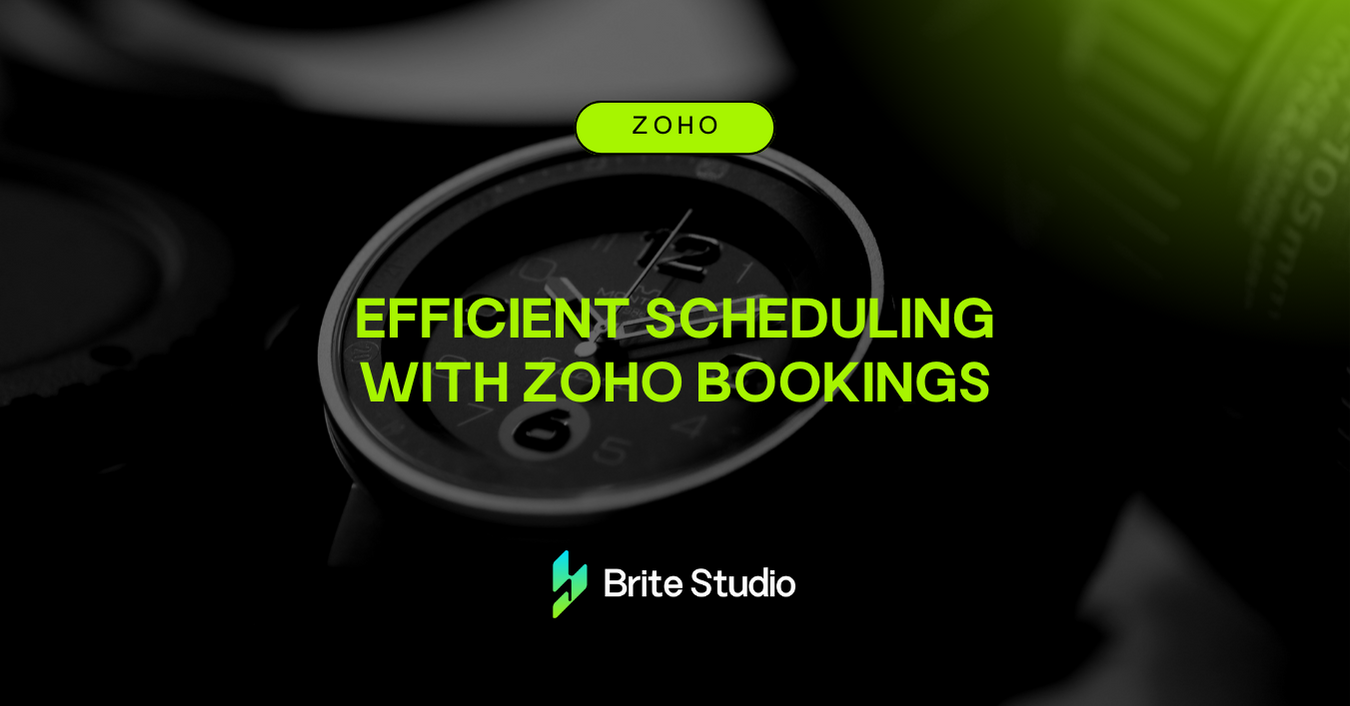 Efficient Scheduling with Zoho Bookings